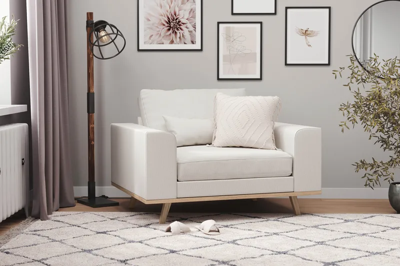 Copenhagen Fåtölj - Linnebeige - Möbler - Stolar & fåtöljer - Fåtölj