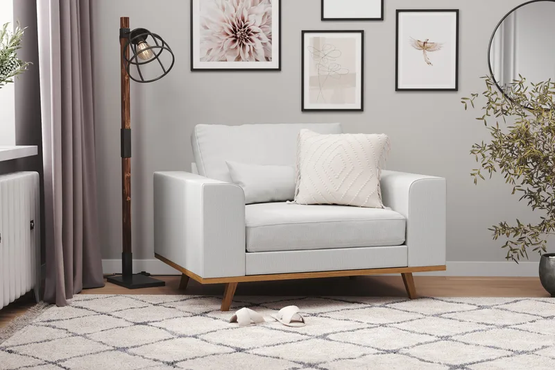 Copenhagen Fåtölj - Linnegrå - Möbler - Stolar & fåtöljer - Fåtölj