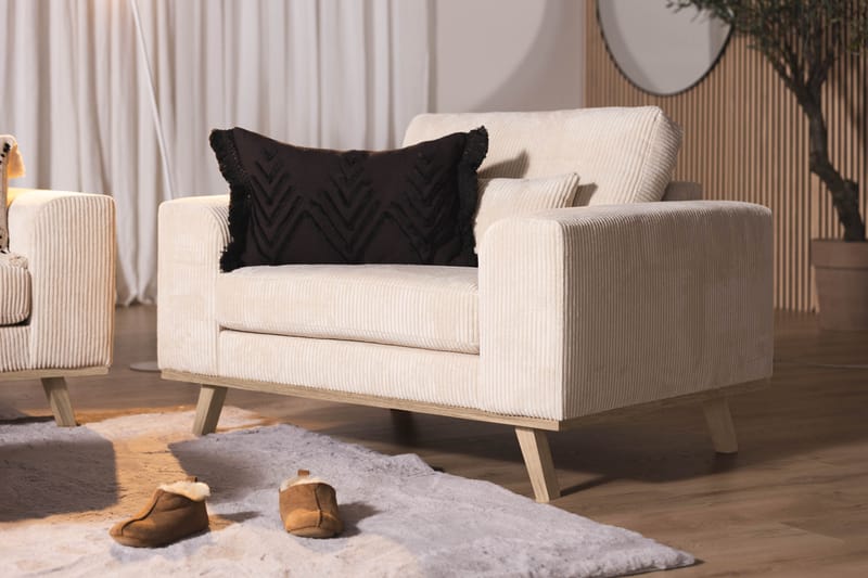 Copenhagen Fåtölj Manchester - Beige - Möbler - Stolar & fåtöljer - Fåtölj