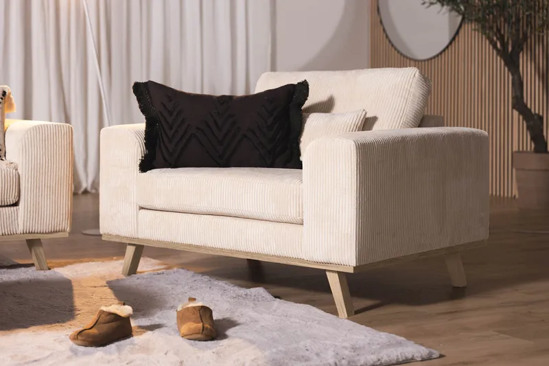 Copenhagen Fåtölj Manchester - Beige - Möbler - Stolar & fåtöljer - Fåtölj