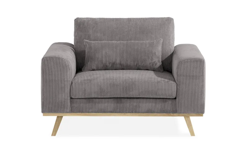 Copenhagen Fåtölj Manchester - Grå - Möbler - Stolar & fåtöljer - Fåtölj