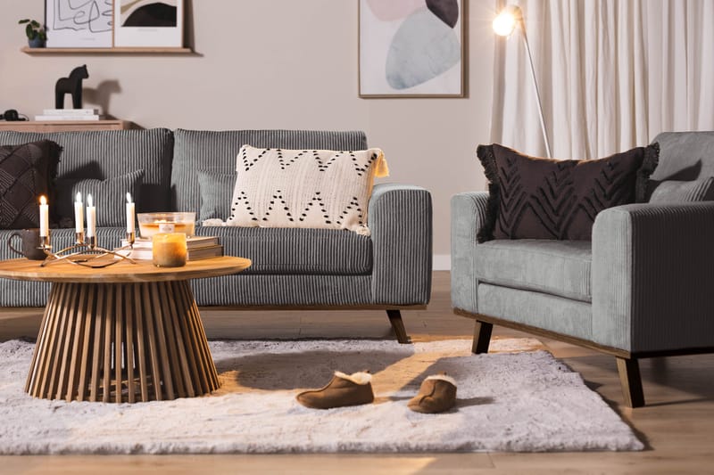 Copenhagen Fåtölj Manchester - Grå - Möbler - Stolar & fåtöljer - Fåtölj