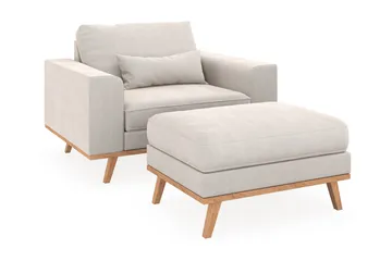 Copenhagen Fåtölj med fotpall