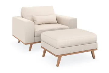 Copenhagen Fåtölj med fotpall