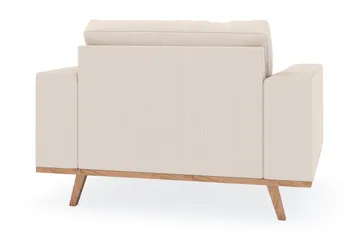 Copenhagen Fåtölj med fotpall - Ljusbeige - Möbler - Stolar & fåtöljer - Fåtölj
