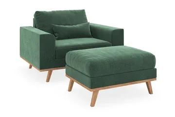 Copenhagen Fåtölj med fotpall