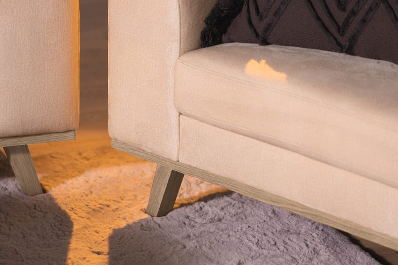 Copenhagen Fåtölj Sammet - Beige - Möbler - Stolar & fåtöljer - Fåtölj