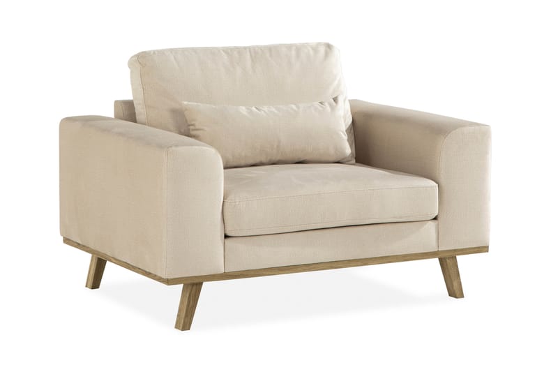 Copenhagen Fåtölj Sammet - Beige - Möbler - Stolar & fåtöljer - Fåtölj
