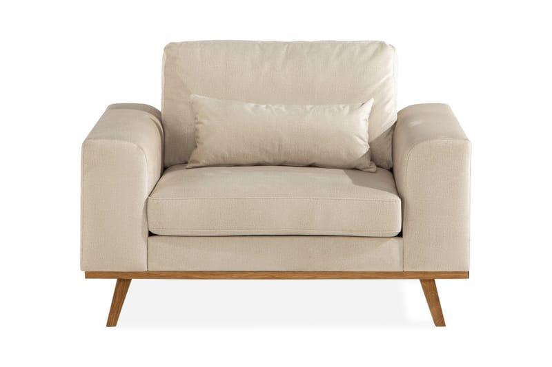 Copenhagen Fåtölj Sammet - Beige - Möbler - Stolar & fåtöljer - Fåtölj