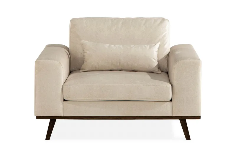Copenhagen Fåtölj Sammet - Beige - Möbler - Stolar & fåtöljer - Fåtölj