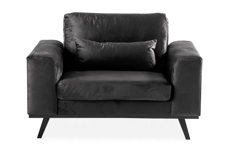 Copenhagen Sammetsfåtölj - Grå - Möbler - Stolar & fåtöljer - Fåtölj