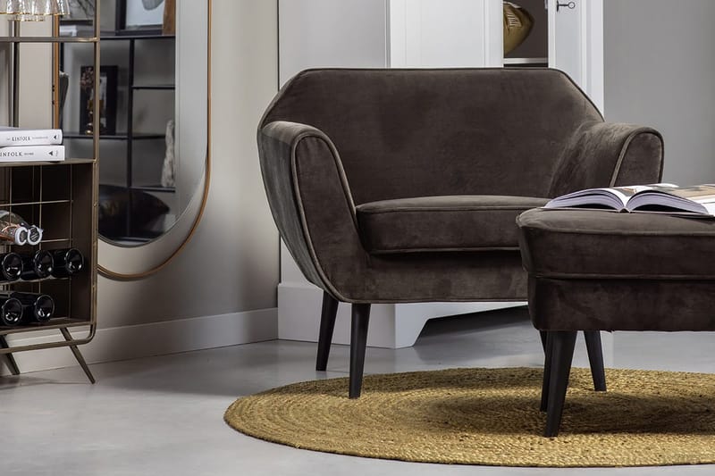 Corollos Sammetsfåtölj - Varm Grön - Möbler - Stolar & fåtöljer - Fåtölj