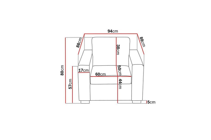 Crazy Fåtölj - Svart Konstläder - Möbler - Stolar & fåtöljer - Fåtölj
