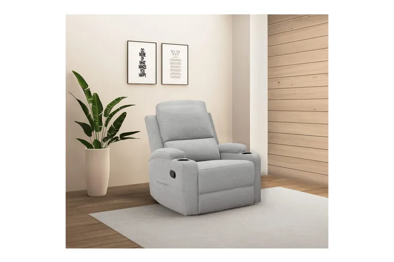 Dallas Liggfåtölj - Grå - Möbler - Stolar & fåtöljer - Fåtölj - Liggfåtölj