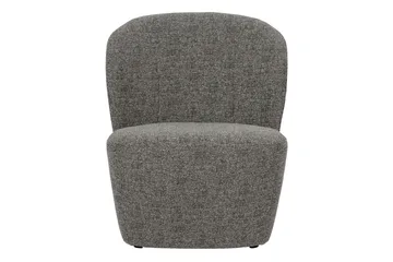 Deloras Oval Modern Fåtölj i Tyg - Grå - Möbler - Stolar & fåtöljer - Fåtölj