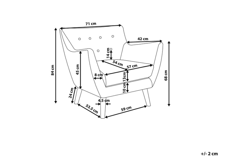 Drammen Fåtölj - Grå - Möbler - Stolar & fåtöljer - Fåtölj