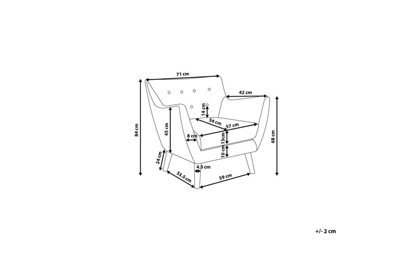 Drammen Fåtölj - Rosa - Möbler - Stolar & fåtöljer - Fåtölj