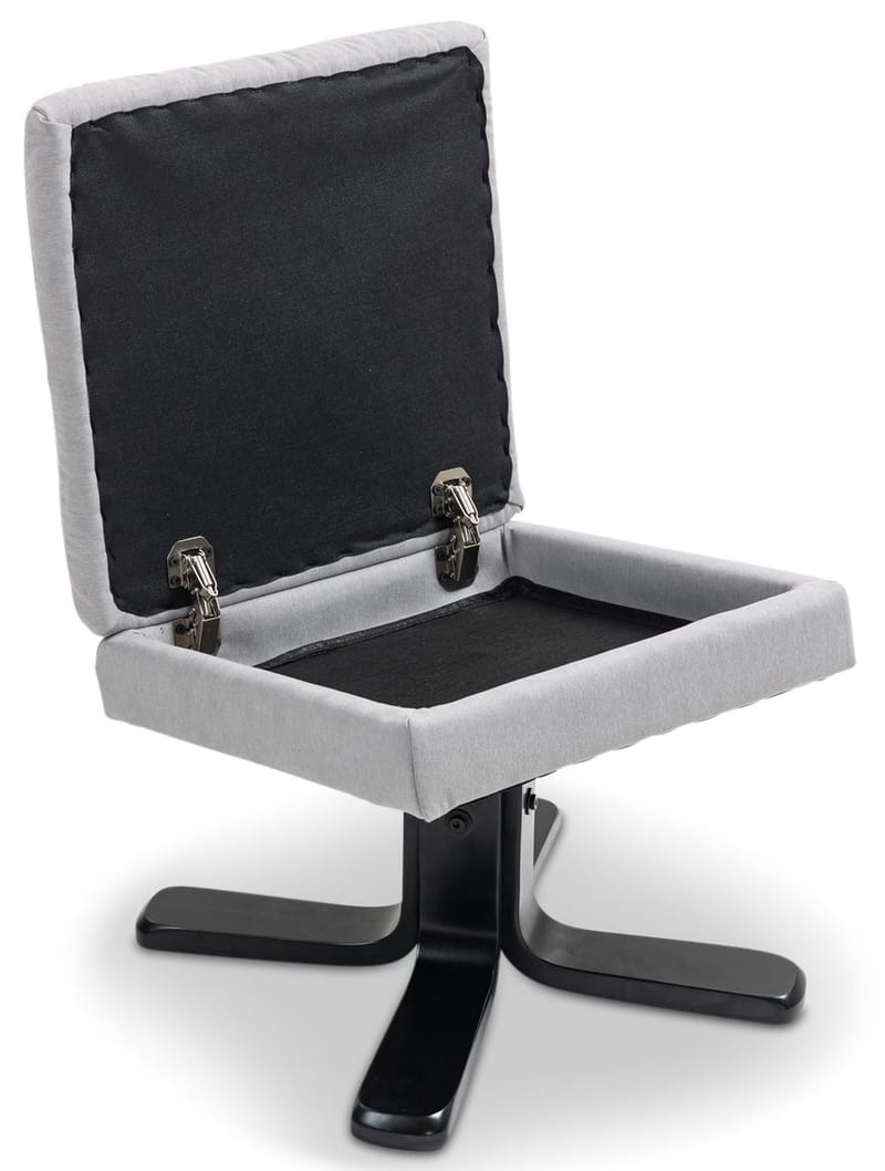 Duva ställbar fåtölj med fotpall - Grå - Grå - Möbler - Stolar & fåtöljer - Fåtölj - Fåtölj med fotpall