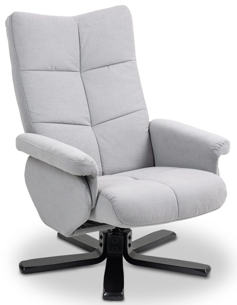 Duva ställbar fåtölj med fotpall - Grå - Grå - Möbler - Stolar & fåtöljer - Fåtölj - Fåtölj med fotpall