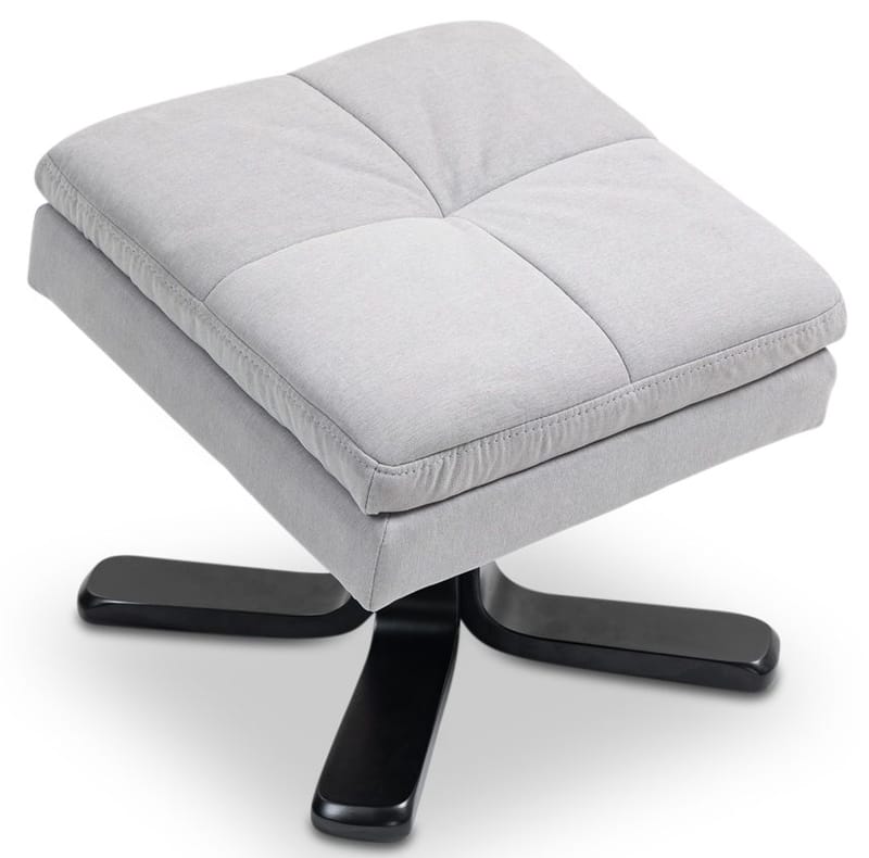 Duva ställbar fåtölj med fotpall - Grå - Grå - Möbler - Stolar & fåtöljer - Fåtölj - Fåtölj med fotpall