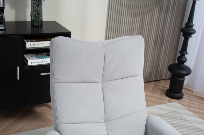 Duva ställbar fåtölj med fotpall - Grå - Grå - Möbler - Stolar & fåtöljer - Fåtölj - Fåtölj med fotpall
