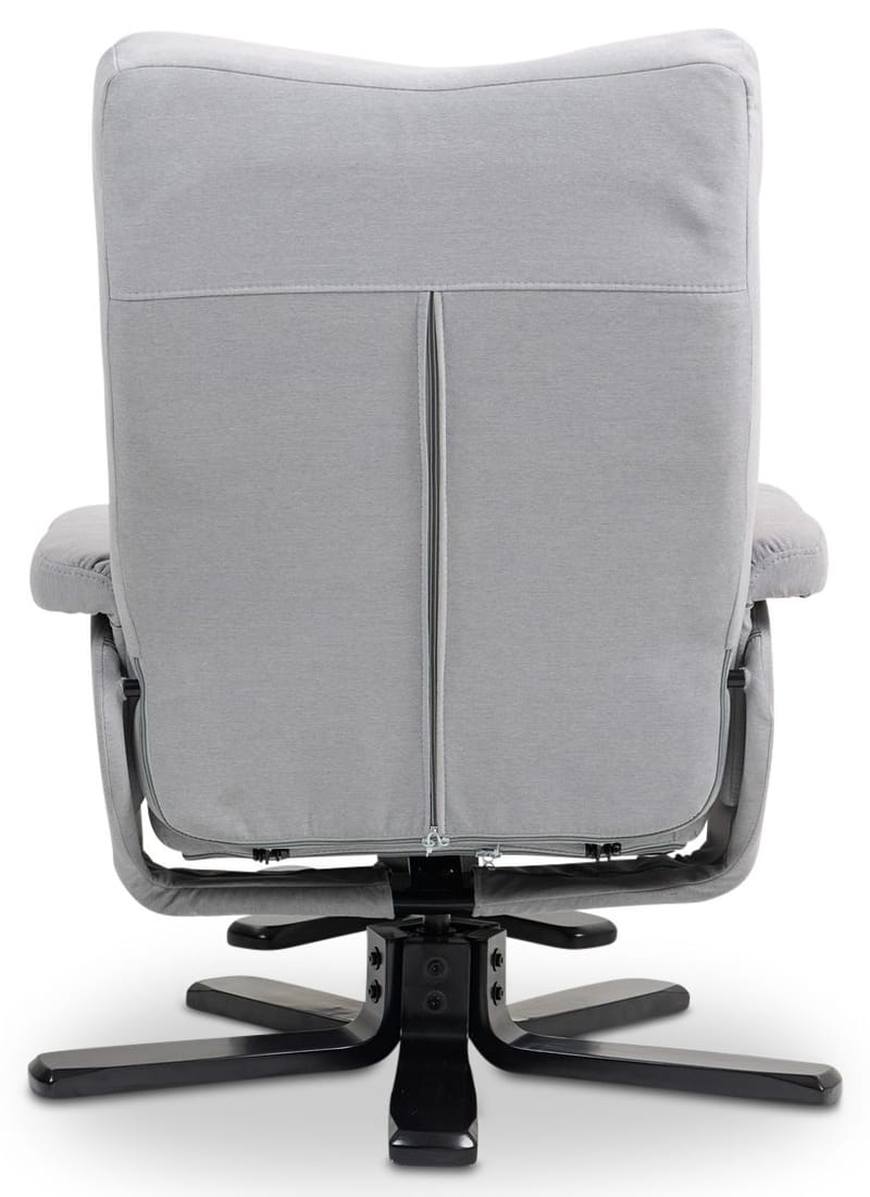 Duva ställbar fåtölj med fotpall - Grå - Grå - Möbler - Stolar & fåtöljer - Fåtölj - Fåtölj med fotpall