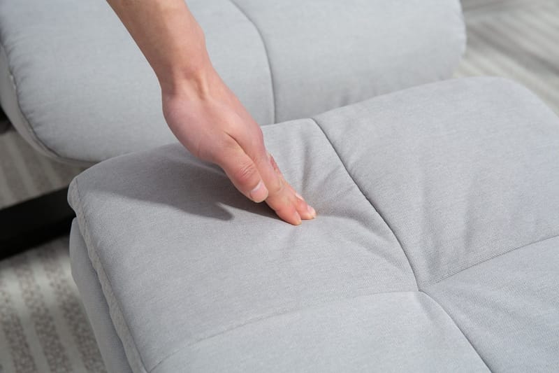 Duva ställbar fåtölj med fotpall - Grå - Grå - Möbler - Stolar & fåtöljer - Fåtölj - Fåtölj med fotpall