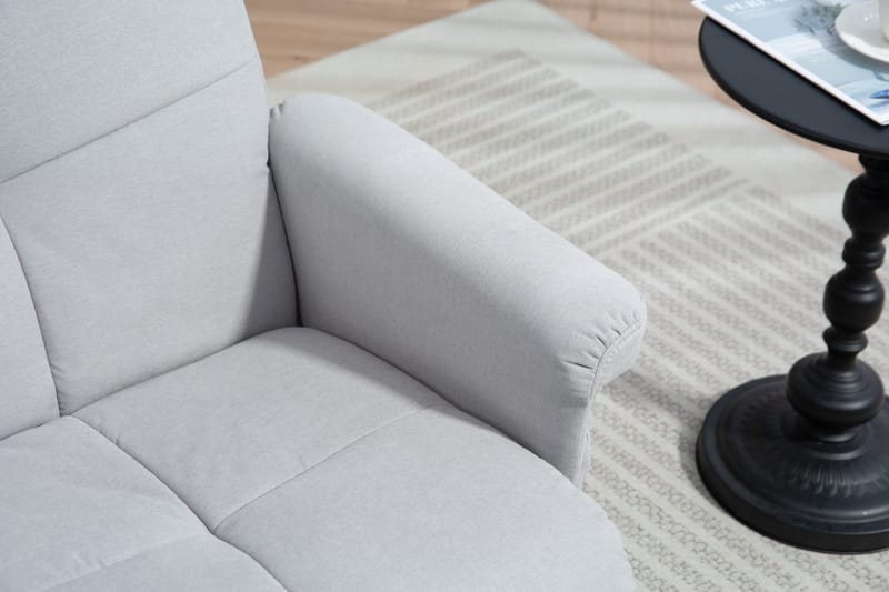 Duva ställbar fåtölj med fotpall - Grå - Grå - Möbler - Stolar & fåtöljer - Fåtölj - Fåtölj med fotpall