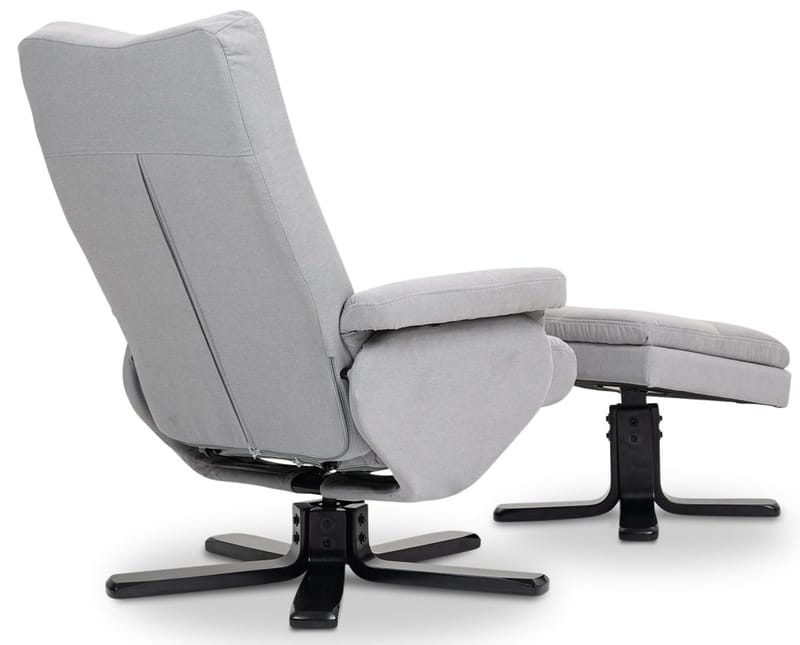 Duva ställbar fåtölj med fotpall - Grå - Grå - Möbler - Stolar & fåtöljer - Fåtölj - Fåtölj med fotpall