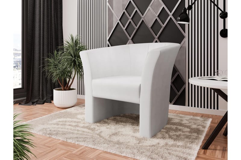 Dynir Clubfåtölj - Vit - Möbler - Stolar & fåtöljer - Fåtölj - Clubfåtölj