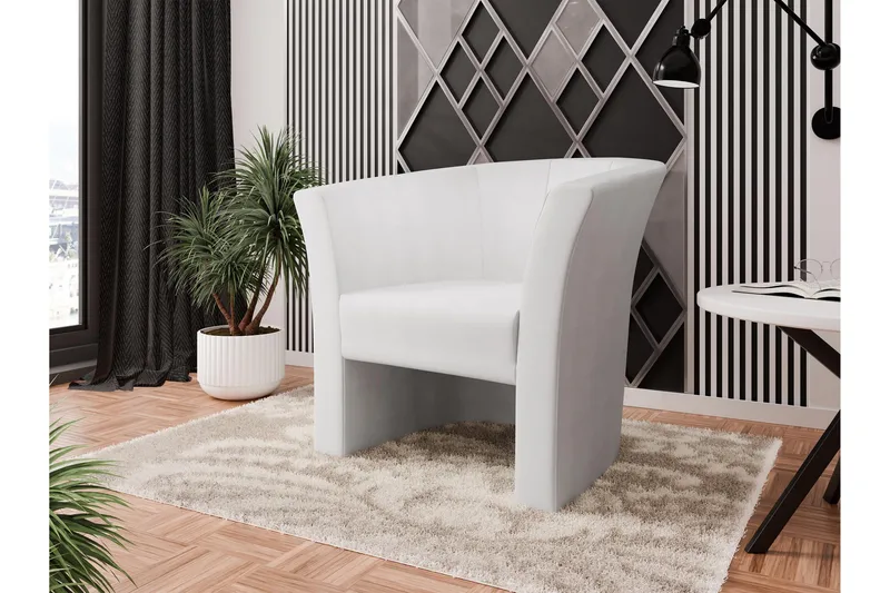 Dynir Clubfåtölj - Vit - Möbler - Stolar & fåtöljer - Fåtölj - Clubfåtölj