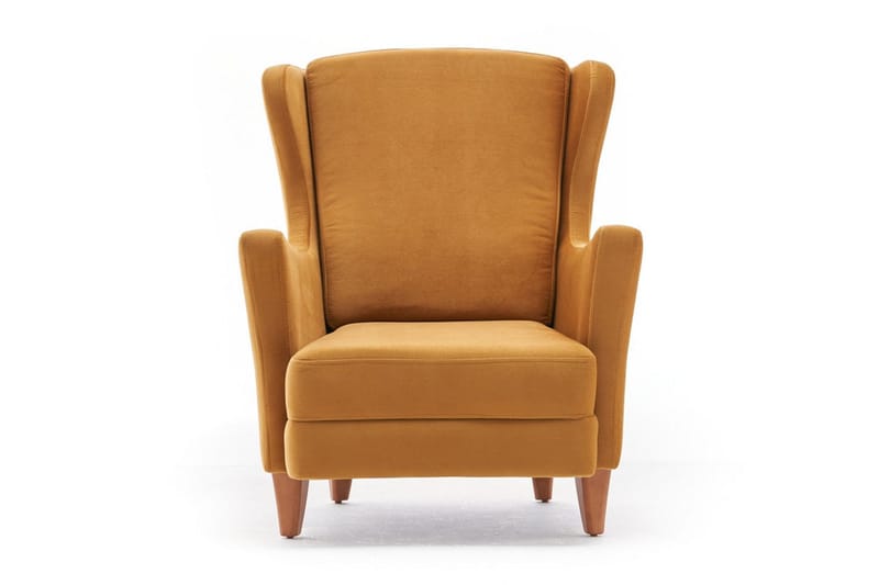 Edgara Fåtölj - Sammet/Guld/Natur - Möbler - Stolar & fåtöljer - Fåtölj