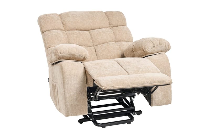 Elektrisk reclinerfåtölj Ares Beige - Beige - Möbler - Stolar & fåtöljer - Fåtölj - Liggfåtölj