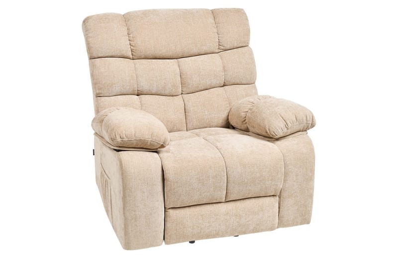 Elektrisk reclinerfåtölj Ares Beige - Beige - Möbler - Stolar & fåtöljer - Fåtölj - Liggfåtölj