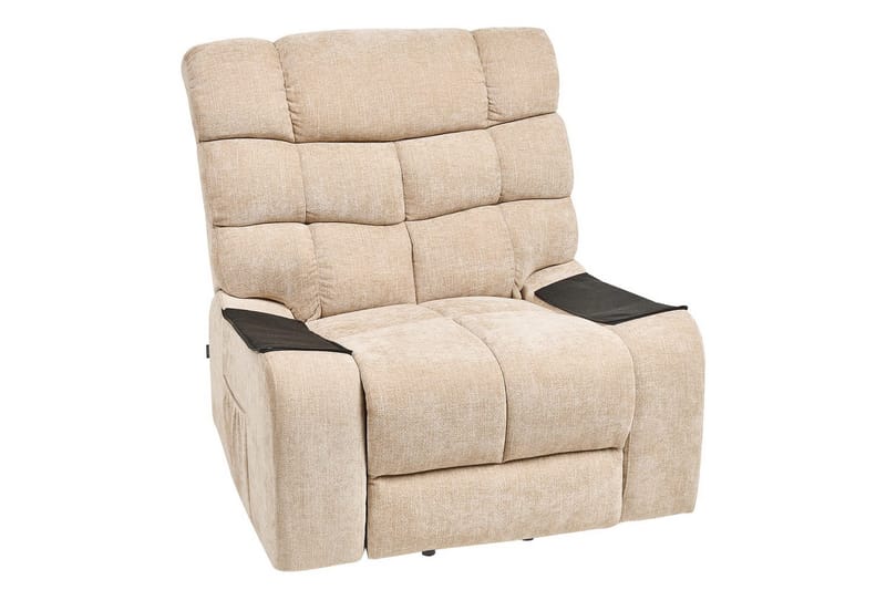 Elektrisk reclinerfåtölj Ares Beige - Beige - Möbler - Stolar & fåtöljer - Fåtölj - Liggfåtölj