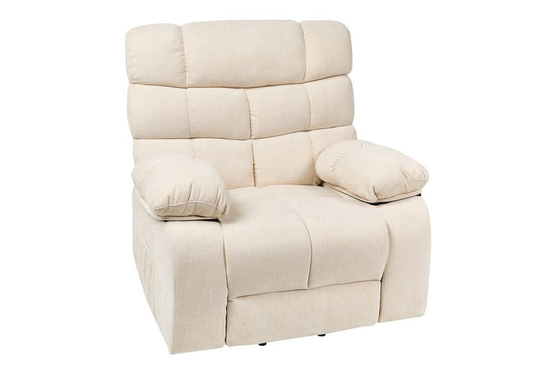 Elektrisk reclinerfåtölj Ares Ljusbeige - Ljusbeige - Möbler - Stolar & fåtöljer - Fåtölj - Liggfåtölj