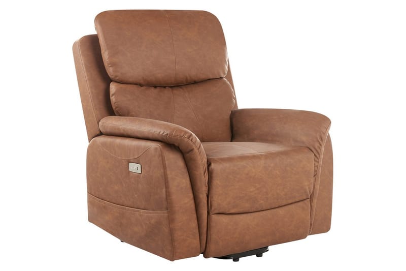 Elektrisk reclinerfåtölj Glorie Brun - Brun - Möbler - Stolar & fåtöljer - Fåtölj - Massagestol & massagefåtölj