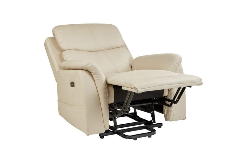 Elektrisk reclinerfåtölj Glorie Vit - Vit - Möbler - Stolar & fåtöljer - Fåtölj - Massagestol & massagefåtölj