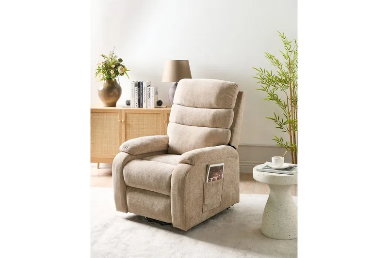 Elektrisk reclinerfåtölj Rise Beige - Beige - Möbler - Stolar & fåtöljer - Fåtölj - Biofåtölj & reclinerfåtölj