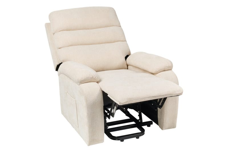 Elektrisk reclinerfåtölj Rise Ljusbeige - Ljusbeige - Möbler - Stolar & fåtöljer - Fåtölj - Liggfåtölj
