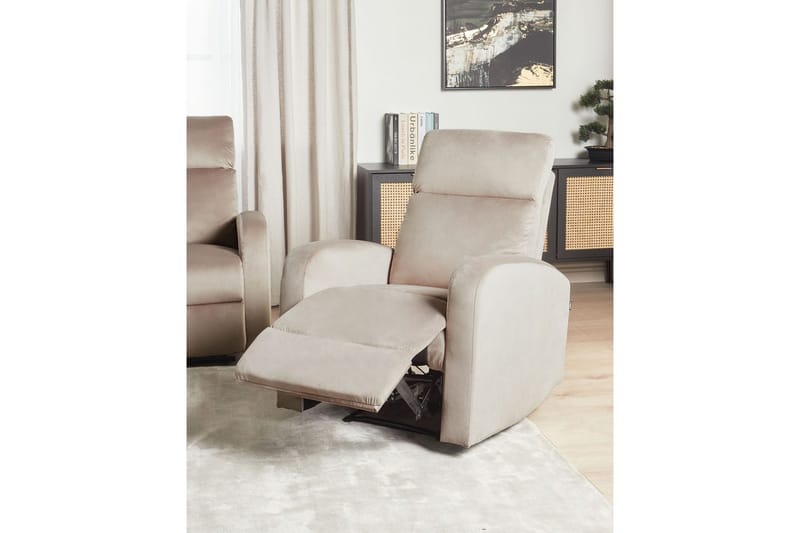 Elektrisk reclinerfåtölj Verdal Elektrisk Beige - Beige - Möbler - Stolar & fåtöljer - Fåtölj - Liggfåtölj