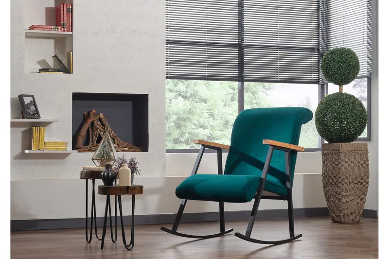 Elinore Gungstol - Blågrön - Möbler - Stolar & fåtöljer - Gungstol