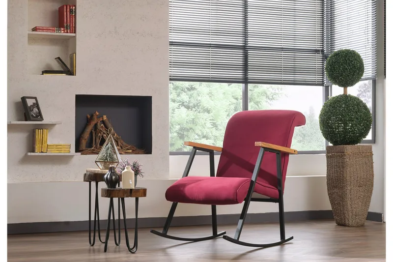 Elinore Gungstol - Vinröd - Möbler - Stolar & fåtöljer - Gungstol