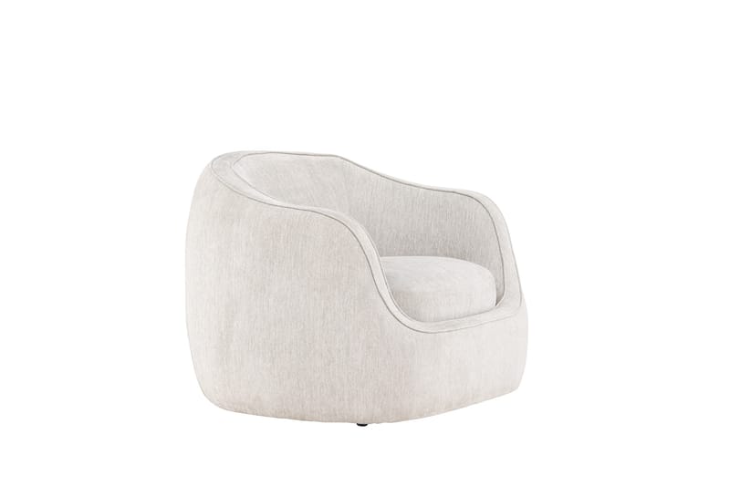 Elio Modern Rund Fåtölj i Tyg - Ljusbeige - Möbler - Stolar & fåtöljer - Fåtölj