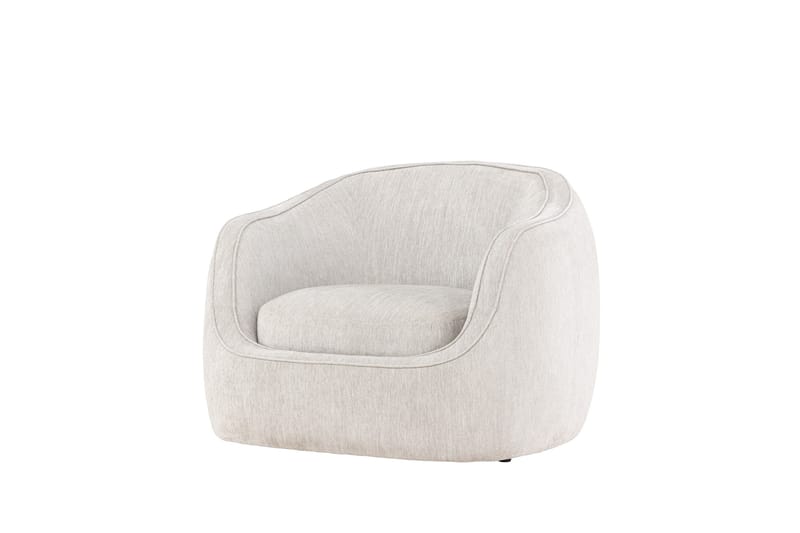 Elio Modern Rund Fåtölj i Tyg - Ljusbeige - Möbler - Stolar & fåtöljer - Fåtölj