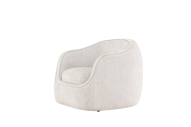 Elio Modern Rund Fåtölj i Tyg - Ljusbeige - Möbler - Stolar & fåtöljer - Fåtölj