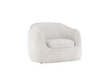 Elio Modern Rund Fåtölj i Tyg - Ljusbeige - Möbler - Stolar & fåtöljer - Fåtölj