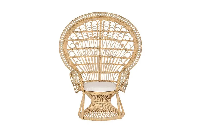 Emmanuelle Stol Påfågel - Rotting/Beige - Möbler - Stolar & fåtöljer - Fåtölj