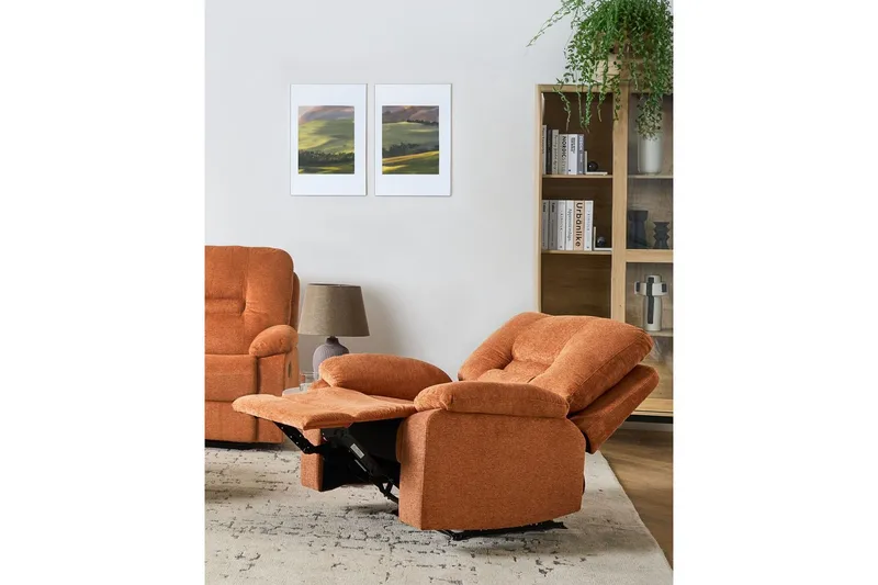 Fåtölj Alnor Orange - Orange - Möbler - Stolar & fåt öljer - Fåtölj - Biofåtölj & reclinerfåtölj