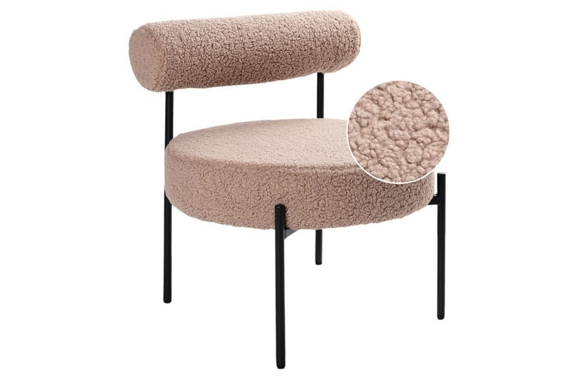 Fåtölj Alpha Beige/svart - Beige/svart - Möbler - Stolar & fåtöljer - Fåtölj - Fåtölj utan armstöd